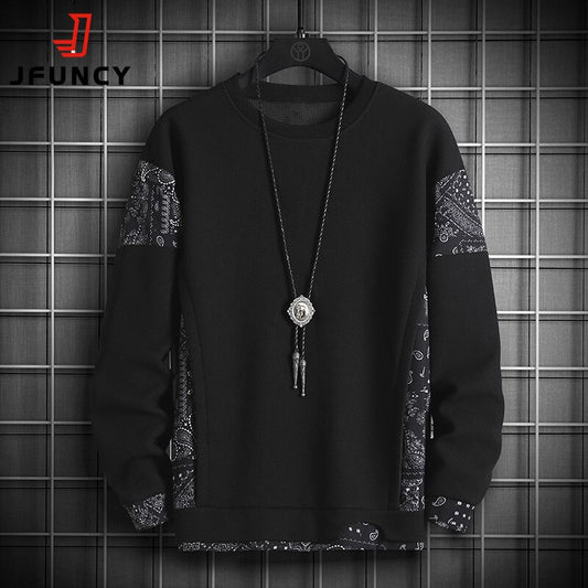 Men's Oversize JFUNCY Autumn Harajuku Sweatshirt