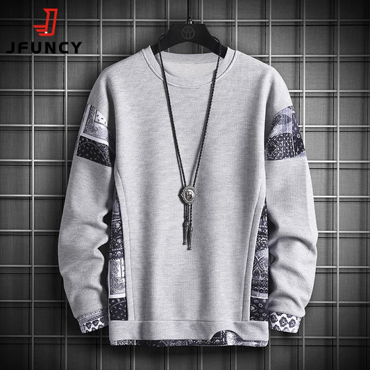 Men's Oversize JFUNCY Autumn Harajuku Sweatshirt
