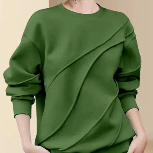 Women's Green Long Sleeve Oversized Sweater